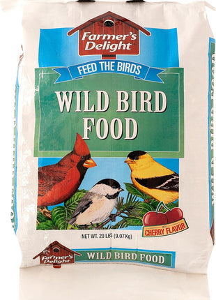 Wagner's 53003 Farmer's Delight Wild Bird Food with Cherry Flavor, 20-Pound Bag
