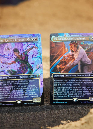 Magic: The Gathering Aetherdrift Commander Deck - Living Energy (100-Card Deck, 2-Card Collector Booster Sample Pack + Accessories)