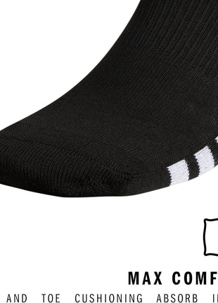 adidas Rivalry Soccer Men and Women, Workout Socks-Over The Calf, Black/White, M