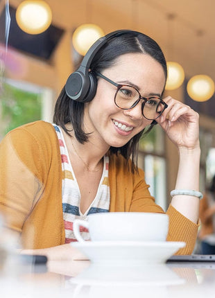 Cisco Headset 730, Wireless Dual On-Ear Bluetooth Headset with Case, USB-A HD Bluetooth Adapter, USB-A and 3.5mm Cables, Carbon Black, 2-Year Limited Liability Warranty (HS-WL-730-BUNA-C)