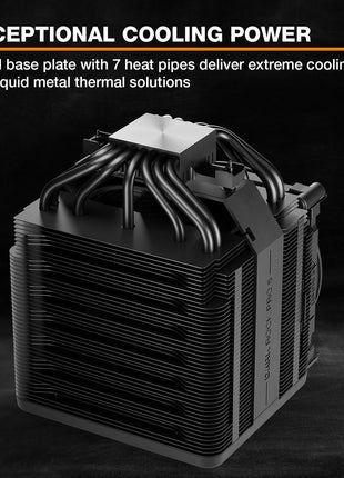 be quiet! Dark Rock Pro 5 Quiet Cooling CPU Cooler | Immensely High Airflow | 7 high-Performance Copper Heat Pipes | Speed Switch | Thermal Grease | BK036