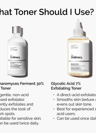 The Ordinary Glycolic Acid 7% Exfoliating Toner, Brightening and Smoothing Daily Toner for More Even-Looking Skin Tone