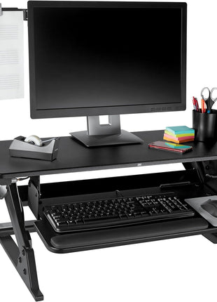 3M Monitor Mount Document Clip Copy Clip, Mounts Right or Left with CommandTM Adhesive, Use on Monitors and Laptops for Easy Viewing and Reduced Clutter, Holds up to 30 Sheets, Black (DH240MB)