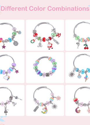 ELLENER Gifts for Girls Age 6-8 8-10,Bracelet Making Kit,Girls Toys,Gift Basket that Inspires Creativity and Individuality and is Fun to Play with Friends Create a Unique Gift for Your Friend
