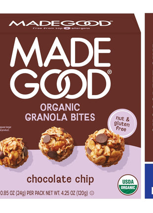 MadeGood Organic Chocolate Chip Granola Minis, 5ct x 0.85oz