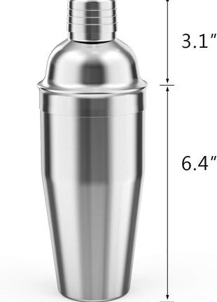 LUCKYGOOBO Cocktail Shaker,24oz Martini Shaker,Drink Shaker Mixer | Built-in Strainer,Professional Stainless Steel Margarita Mixer,Bartender Kit Gifts.
