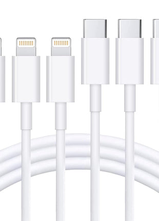 iPhone Charger 3Pack 6FT USB C to Lightning Cable [Apple MFi Certified]