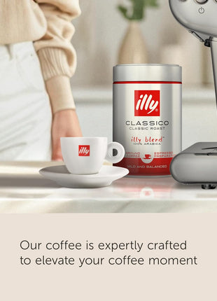 illy Ground Espresso Coffee, Classico Medium Roast, 8.8 oz