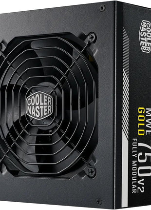 Cooler Master MWE Gold 750 V2 Power Supply, Fully Modular | Certification Cybenetics Gold & Noise Standard +, 80 PLUS Gold, 750W, Semi-Fanless Low Noise, Fully Modular