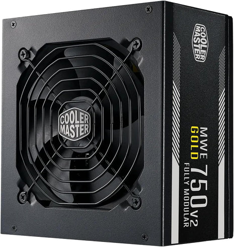 Cooler Master MWE Gold 750 V2 Power Supply, Fully Modular | Certification Cybenetics Gold & Noise Standard +, 80 PLUS Gold, 750W, Semi-Fanless Low Noise, Fully Modular