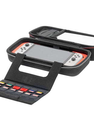 R.D.S. INDUSTRIES, INC. - Game Traveler Deluxe Licensed System Case for Nintendo Switch, Nintendo Switch 2, OLED, Black Medium (NS230)