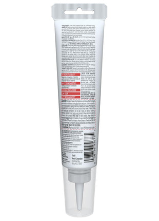 GE Advanced Silicone Caulk for Kitchen & Bathroom, Clear, 2.8 fl oz Tube, 1 Pack - 100% Waterproof Silicone Sealant, 5X Stronger Adhesion, Shrink & Crack Proof