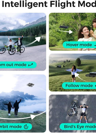 HOVERAir X1 Drone with Camera, Follow-me Drone with Self-Flying Mode | Foldable Mini Drone with HDR Video Capture, Palm Takeoff, Intelligent Flight Paths, Hands-Free Control Black (Combo)