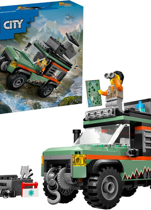 LEGO City Off-Road 4x4 Mountain Truck Toy - Building Toy Set for Kids, Boys and Girls, Ages 6+ - Fun Gift Idea for Birthdays and Holidays - with Adventurer Minifigure and Accessories - 60447
