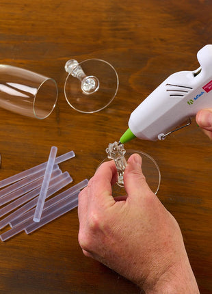 AdTech Hot Glue Sticks, 4 Inch Mini Size, Clear (550 Sticks) | Multi-Temperature, Quick Bonding for Crafting, DIY & School Projects | Fits Mini Glue Guns | Made in the USA