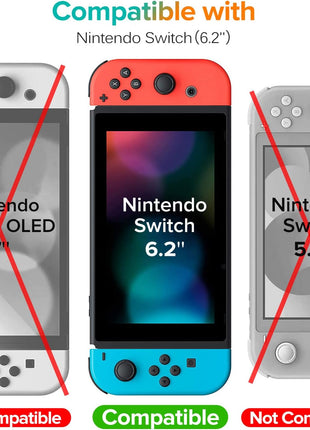 ivoler [3 Pack] Screen Protector Tempered Glass for Nintendo Switch, iVoler Transparent HD Clear Anti-Scratch Screen Protector Compatible Nintendo Switch