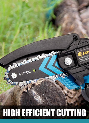 Saker Mini Chainsaw,Portable Electric Chainsaws Cordless,Handheld Chain Saw Pruning Shears Chain Saws for Tree Branches,Courtyard,Household and Garden,Gifts for Men Dad Husband Women