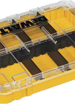 DEWALT Tool Box, Medium 8-Compartments Small Parts Organizer, Portable Tough Case Screw Organizer Toolbox with Customazible Dividers (DWAN2190)