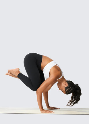 CRZ YOGA Womens Butterlift High Waisted Workout Leggings 25 inch - Pilates Gym Athletic Yoga Pants Buttery Soft Black Medium