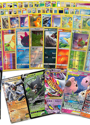 Pokémon 100 Pokemon Card Lot with Legendary Ultra Rare Cards- Bundle with a LCC Deck Box Included