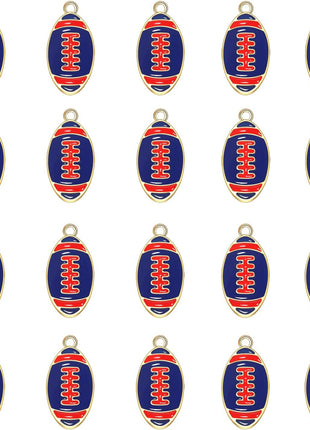 20PCS Sports Charms Enamel Basketball Baseball Pendant Charms for Jewelry Making Rhinestone Ball Game Softball Charms for Necklace Bracelet Earrings DIY Crafts