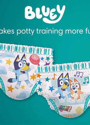 Pampers Training Pants - Easy Ups Boys & Girls Bluey - Size 3T-4T, 124 Count, Children's Potty Underwear (Packaging May Vary)