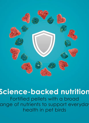Kaytee Forti-Diet Pro Health Nourish+Protect Parakeet Food, Comprehensive Nutrition Backed by Science, Digestive Health, Immune Support, 2 pounds