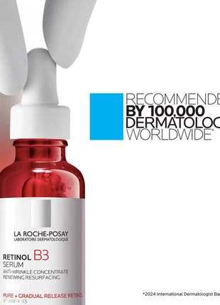 La Roche-Posay Retinol Face Serum with Niacinamide & Hyaluronic Acid, 1oz