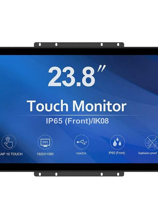 GreenTouch 23.8 Inch 10 Points Open Frame PCAP Touchscreen Monitor - Industrial Touch Display -16:9 -TFT LCD