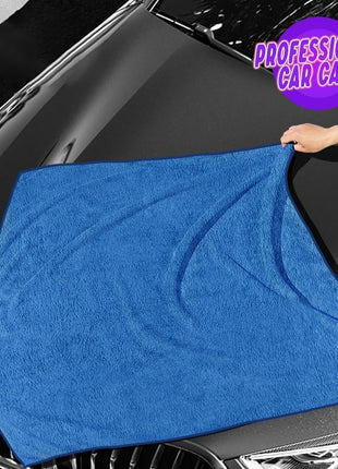 AIDEA Microfiber Towels for Cars-2PK, Large Professional Car Drying Towel, Scratch-Free & Absorbent Drying Towel for Cars, SUVs, RVs, Trucks, and Boats, 24inx 31in, Blue