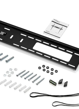 StarTech.com TV Wall Mount Supports 60-100 inch VESA Displays (165lb/75kg) - Heavy Duty Tilting Universal TV Wall Mount - Adjustable Mounting Bracket for Large Flat Screens - Low Profile (FPWTLTB1)