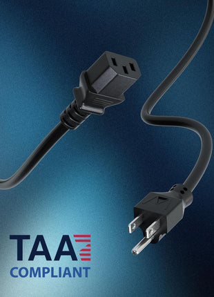 C2G 6FT Premium Replacement AC Power Cord - Durable Power Cable for TV, Computer, Monitor, Appliance & More (24240), Pack of 1