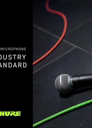 Shure SM58 Pro xLR Dynamic Microphone   Professional Studio & Live Performance Cardioid Mic for Vocals, Podcasting, and Recording (SM58 LC)