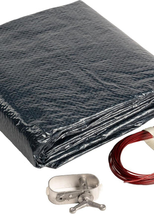 24' ft. Round Pool Winter Cover for Above Ground Pools - 8-Year Warranty, Cold and UV Resistant, Weatherproof and Durable, Winch & Cable Included