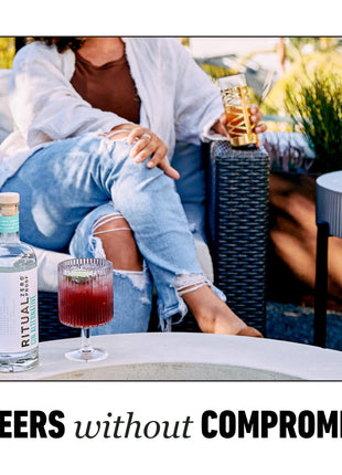 RITUAL ZERO PROOF Gin Alternative | Award-Winning Non-Alcoholic Spirit | 25.4 Fl Oz (750ml) | Zero Calories | Sustainably Made in USA | Make Delicious Alcohol Free Cocktails