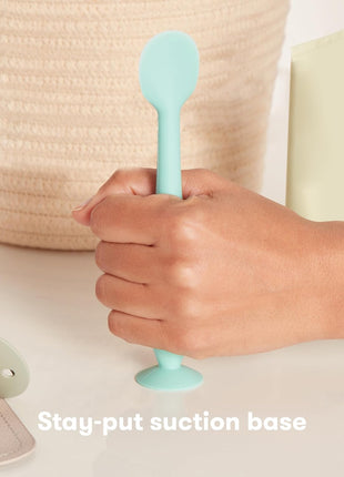 Frida Baby Diaper Cream Spatula, 100% Silicone Butt Spatula for Baby, Diaper Cream Applicator for Easy + Clean Use of Butt Paste & Diaper Rash Cream, BPA- Free, Teal