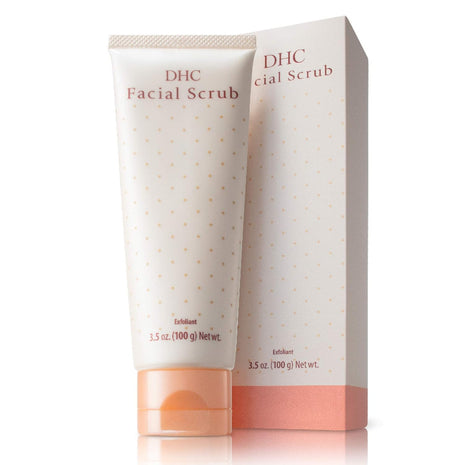 DHC Facial Scrub, Gentle Apricot Facial Exfoliator, Microbead-Free, 3.5 oz | Creamy Exfoliating Scrub with Finely Milled Apricot Gently Removes Dead Skin Cells, Brightens and Smoothes Uneven Texture