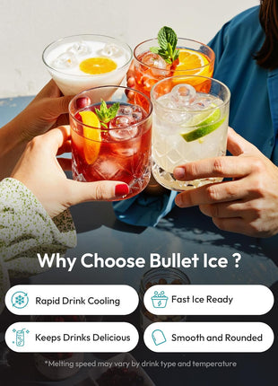 EUHOMY Ice Maker Countertop, 9 Cubes Ready in 6 Mins, 26lbs/24H, Self-Cleaning, Portable Ice Maker Machine with Carry Handle, Basket and Scoop, 2 Sizes of Bullet Ice for Home, Kitchen, Office