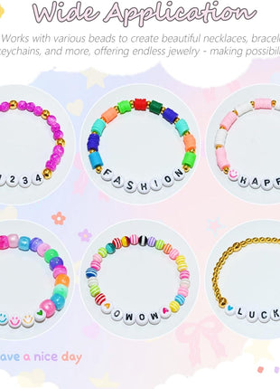 Amaney 1600pcs Acrylic Alpabet Letter Beads,31 Styles,Heart,Number,Star and Smiley Beads,4x7mm for Jewelry Making Bracelets Necklaces Key Chains