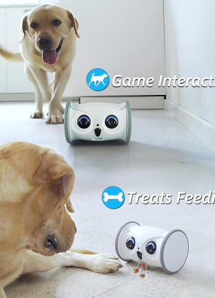 Owl Robot,Pet Camera Treat Dispenser Interactive Toy for Dogs Cats with Remote Phone App Control