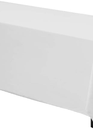 Gee Di Moda Rectangle Tablecloth - 70 x 120 Inch White Table Cloth for 6 or 8 Foot Rectangle Tables - Heavy Duty Washable Fabric - for Holiday Party, Dinner, Weddings, Baby Shower & Events