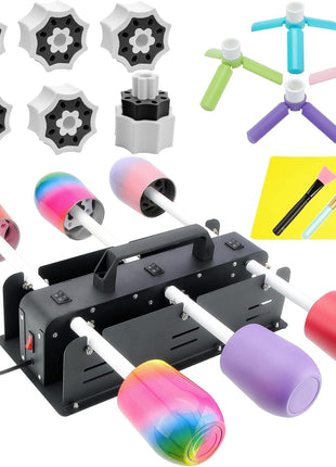 6 Cup Turner for Crafts Tumbler,Multi Tumbler Spinner Machine Kit,Tumbler Turner DIY Glitter Epoxy Resin Tumblers
