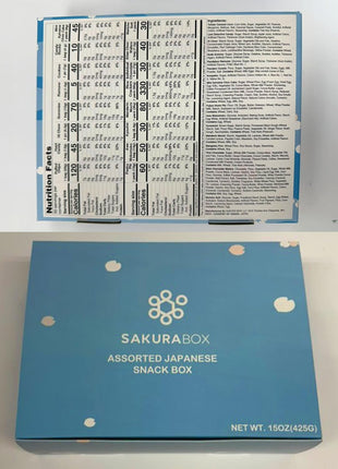 Japanese Snacks & Candy Dagashi with English Pamphlet 30 Pieces Custom Gift Set (Box)
