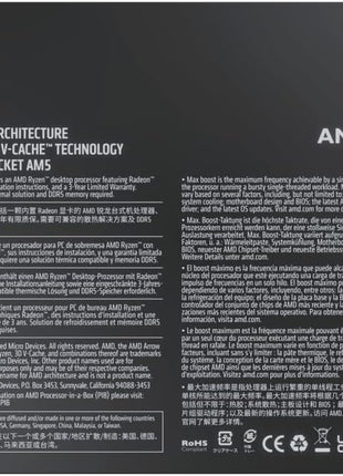 AMD Ryzen 7 7800X3D 8-Core, 16-Thread Desktop Processor