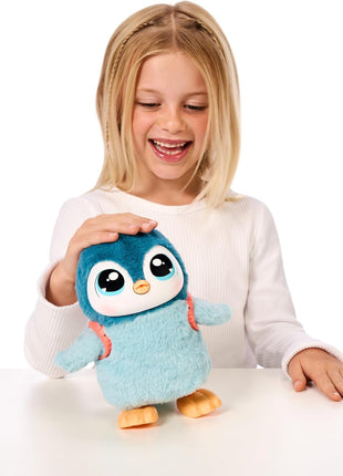 Little Live Pets Walking Penguin My Pet Waddles, Interactive Plush Penguin with 25+ Sounds and Detachable Leash, Toy Penguins for Kids of Ages 5+ | Dances, flaps wings, eats & giggles when fed; interactive plush pet toy for kids ages 5+