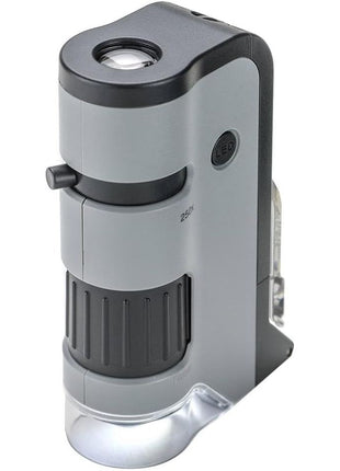 Carson MicroFlip 100x-250x, LED UV Pocket Microscope with Smartphone Clip, STEM Education (MP-250)