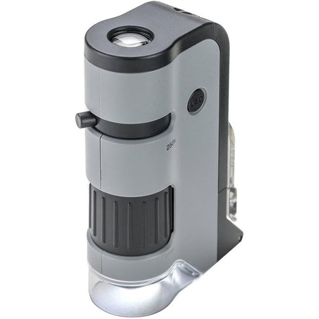 Carson MicroFlip 100x-250x, LED UV Pocket Microscope with Smartphone Clip, STEM Education (MP-250)