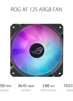 ASUS ROG RYUO III 240 ARGB All-in-one AIO Liquid CPU Cooler 240mm Radiator, Asetek 8th gen Pump Solution, Anime MatrixTM LED Display and ROG AF 12S ARGB Fan., 6 Year Warranty