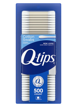 Q-tips Cotton Swabs For Hygiene and Beauty Care Original Cotton Swab Made With 100% Cotton 500 Count