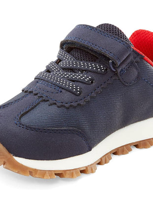 Simple Joys by Carter's Kids Bailey Athletic Sneaker Running Shoe, Navy, 8 US Unisex Toddler